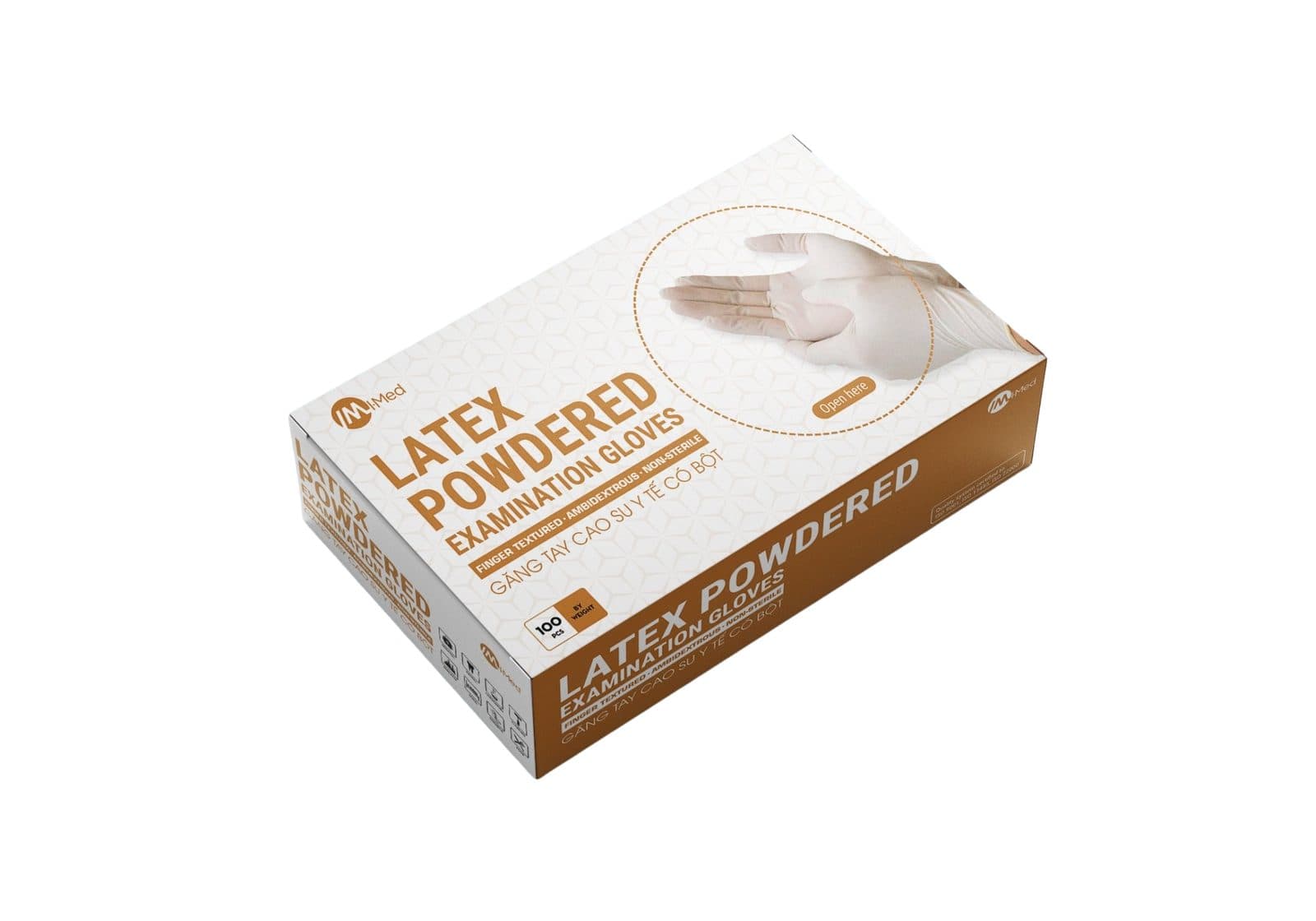 Găng tay cao su y tế Latex có bột 4.8G | I-Med Thái Lan