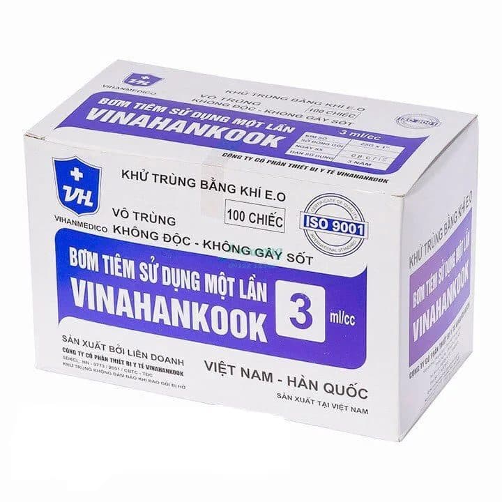 Bơm tiêm sử dụng một lần 3cc | Vinahankook Việt Nam - 25G x 1