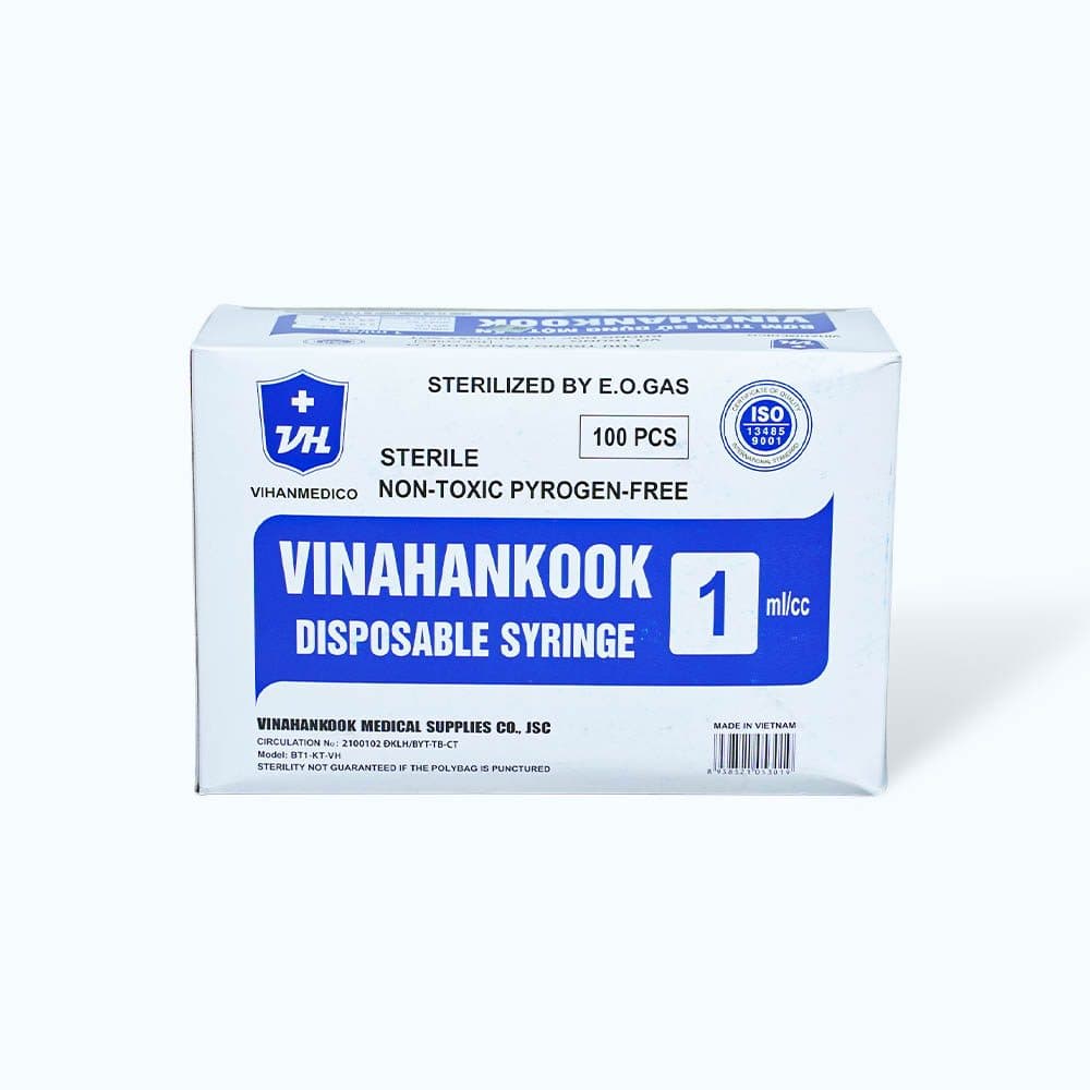 Bơm tiêm sử dụng một lần 1cc | Vinahankook Việt Nam - 26G x 1/2
