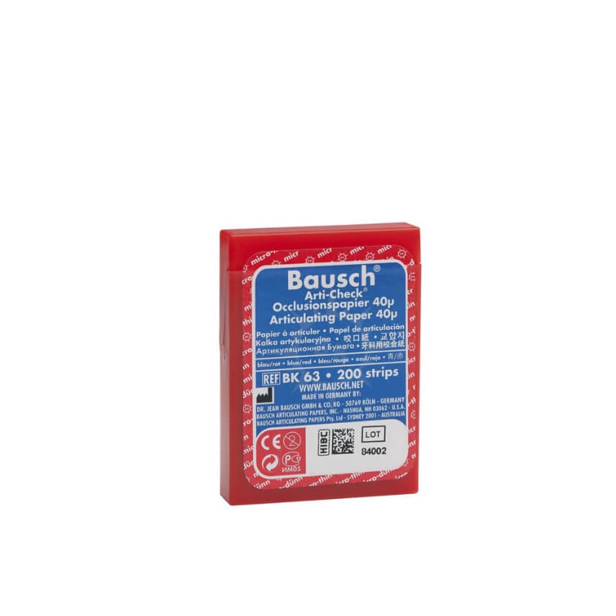 Giấy cắn 2 mặt 40μ Articulating Paper | Dr.Jean Bausch Đức