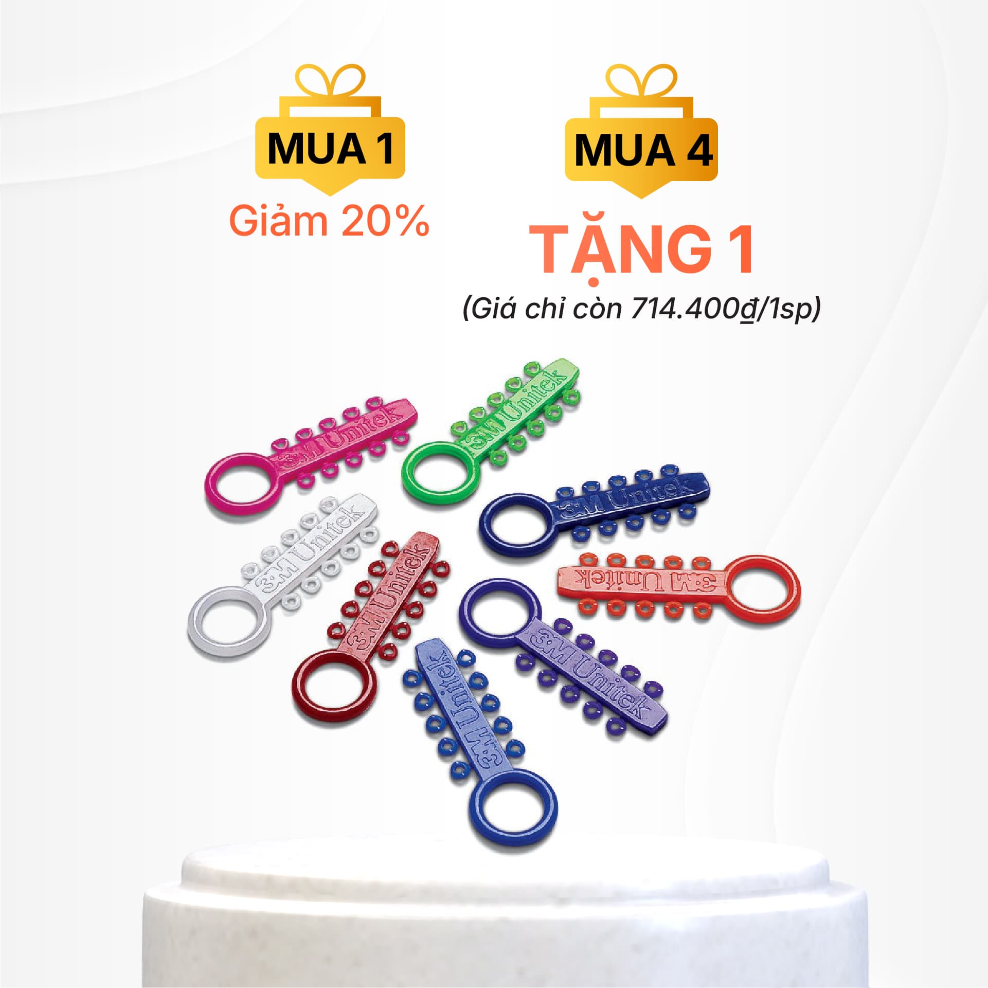 Thun đơn buộc mắc cài 45 độ 3M AlastiK Easy To Tie Ligature