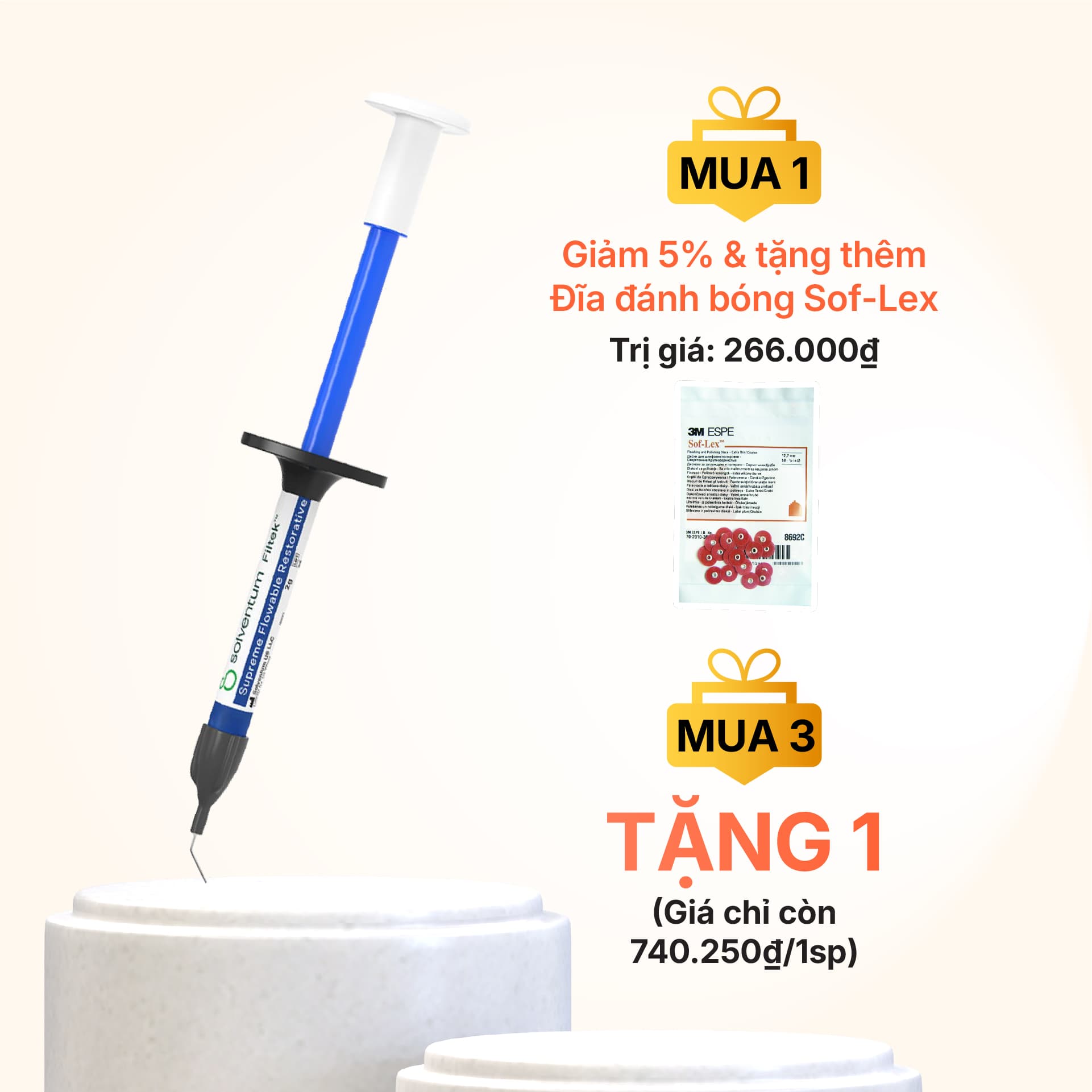 Composite Lỏng Trám Răng Thẩm Mỹ Filtek™ Supreme Flowable | 3M Mỹ
