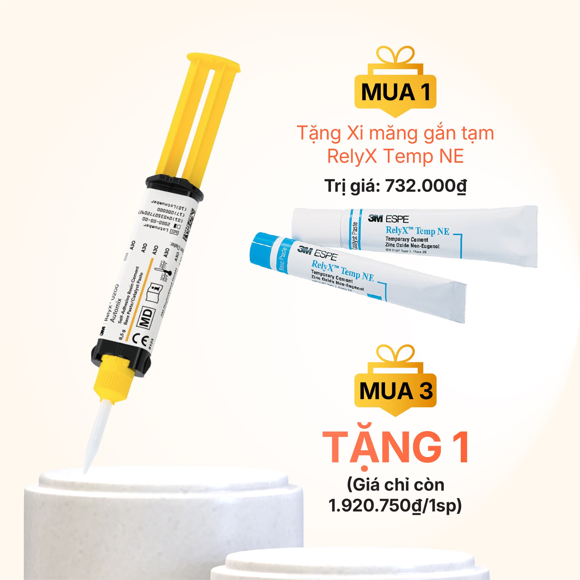 Xi măng gắn sứ RELYX™ U200 Automix| 3M Mỹ