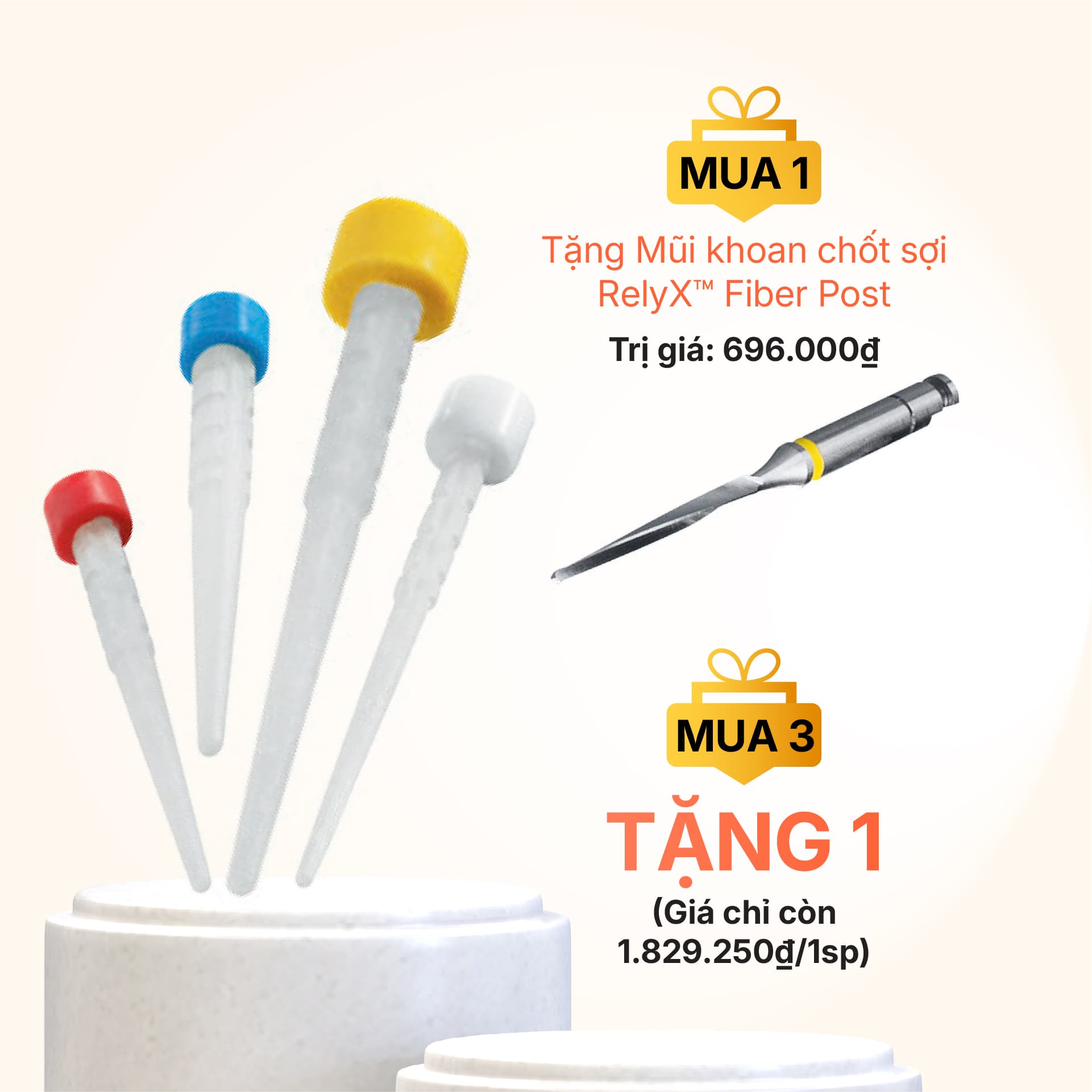 Chốt sợi thủy tinh RelyX™ Fiber Post