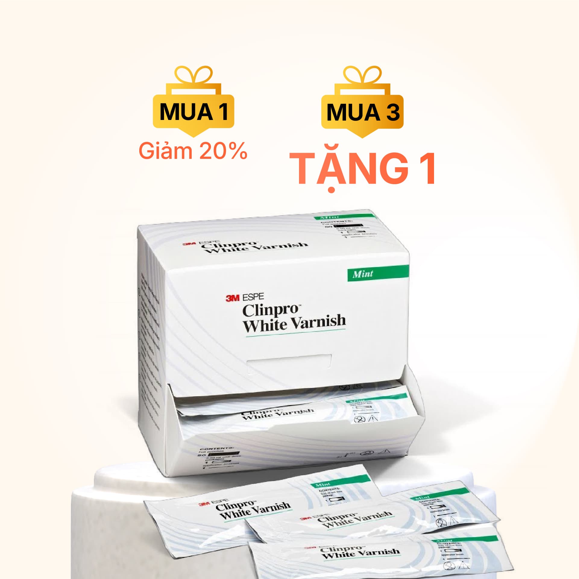 Gel bôi chống sâu răng trẻ em Clinpro White Varnish | 3M Mỹ