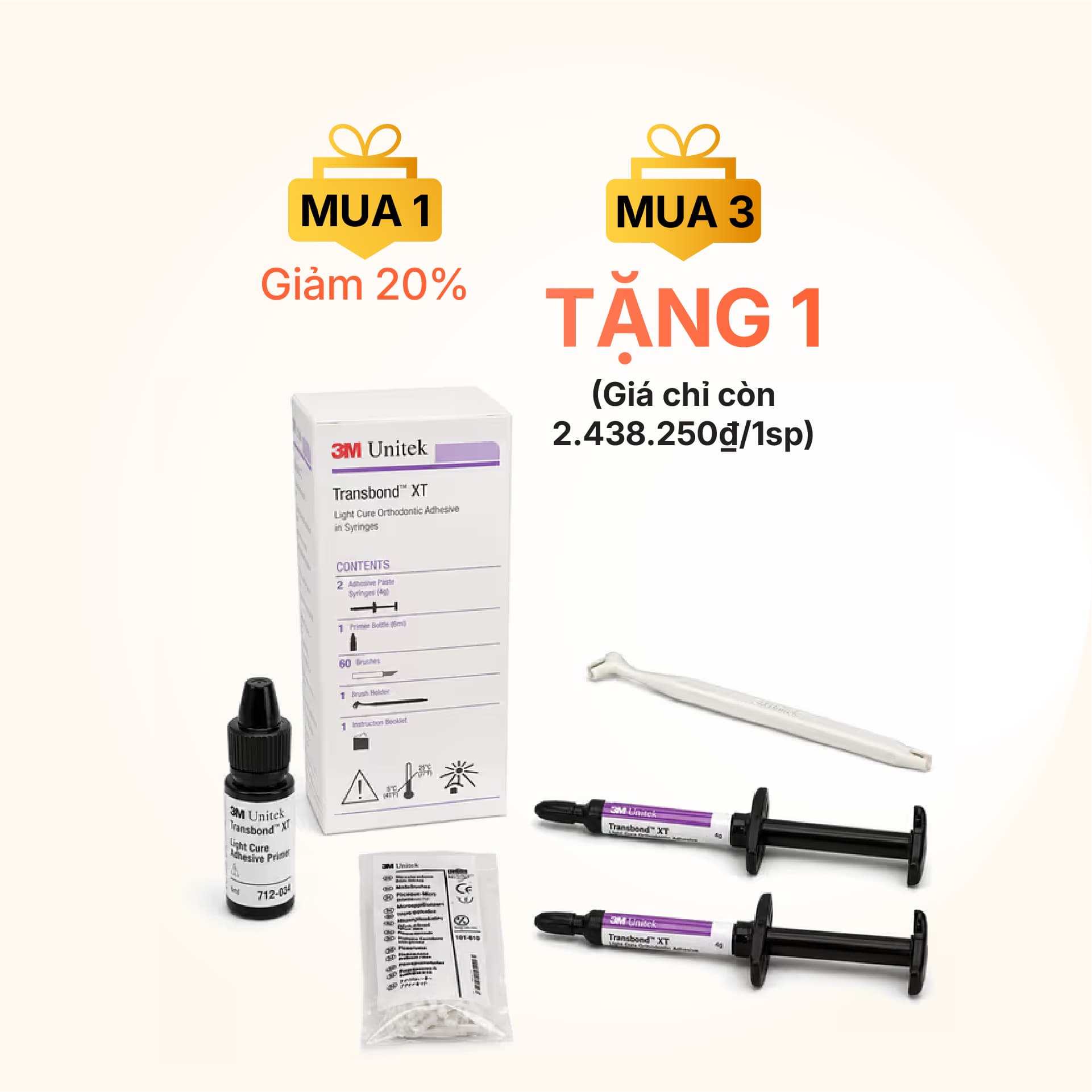 Keo gắn mắc cài ​Transbond XT Light Cure Adhesive 3M