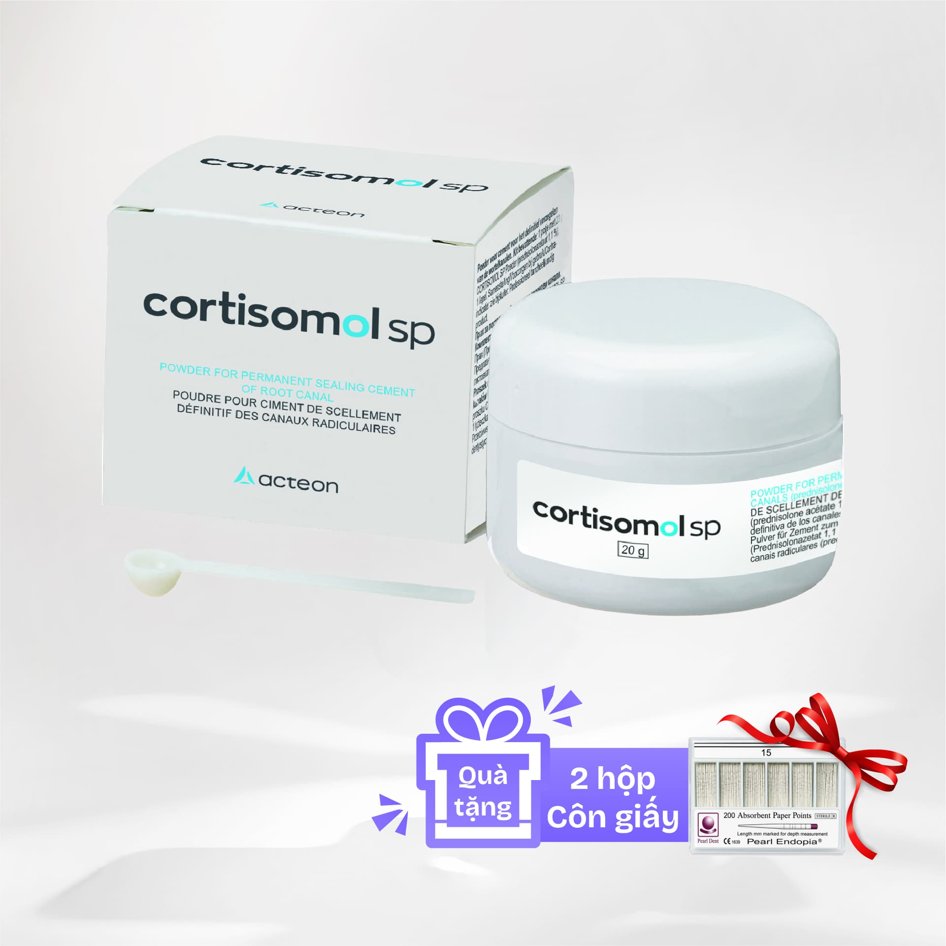 Cement trám bít ống tủy Cortisomol SP | Pierre Rolland Pháp