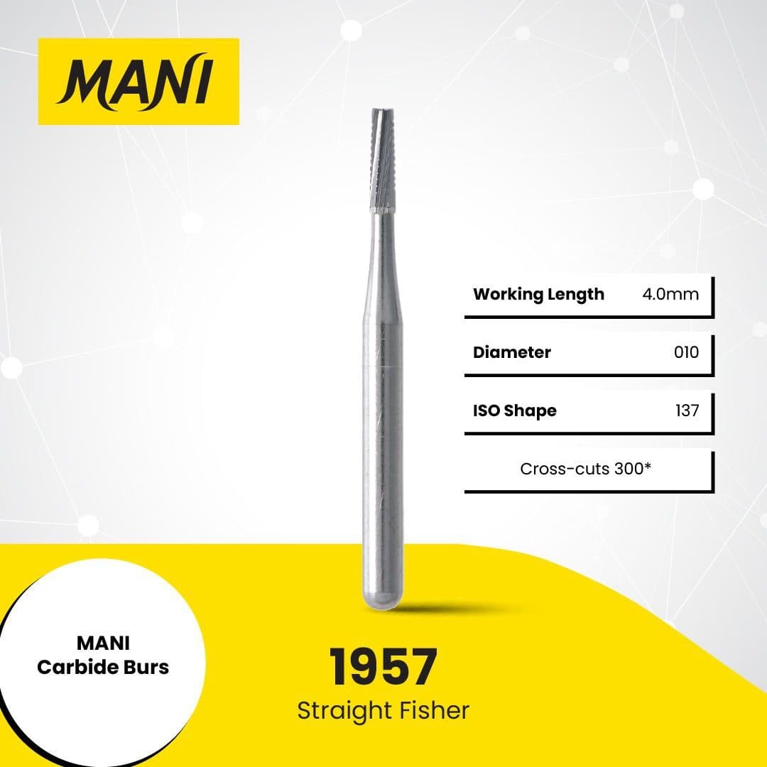 Mũi cắt cầu mão Mani Carbide Burs | Mani Nhật Bản
