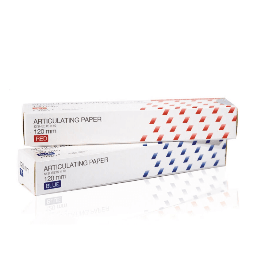 Giấy cắn GC ARTICULATING PAPER 1 mặt xanh, đỏ | GC Nhật Bản