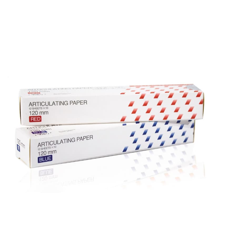 Giấy cắn GC ARTICULATING PAPER 1 mặt xanh, đỏ | GC Nhật Bản