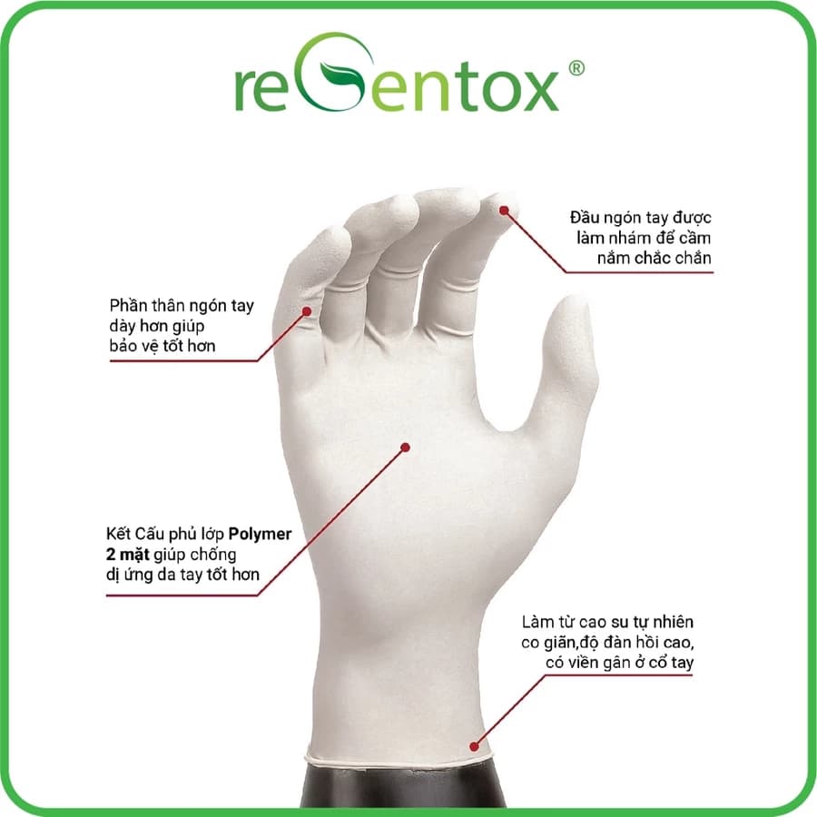 Găng Tay Cao Su Y Tế Không Bột | Regentox Việt Nam