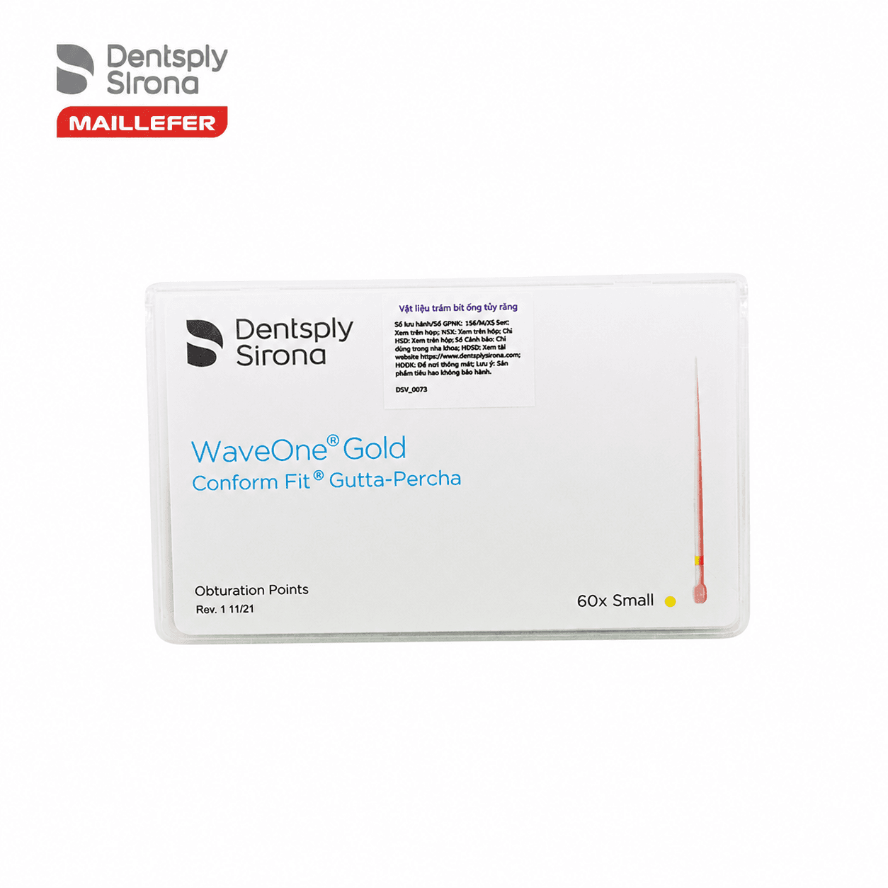 Côn chính nội nha WAVEONE GOLD CONFOM FIT GUTTA-PERCHA POINTS Maillefer Dentsply Mỹ