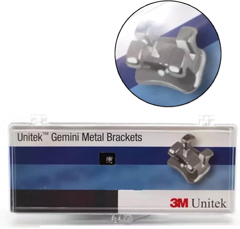 Mắc cài kim loại UNITEK™ GEMINI, Hệ MBT™ Slot18 - Torque có móc