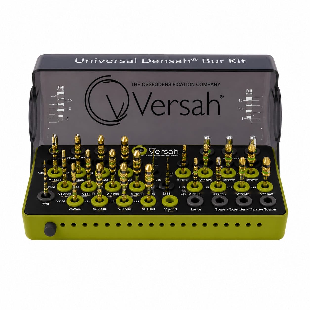 Bộ Mũi Nong Chẻ Xương Phục Hình Implant Chuyên Dụng - Universal Densah Bur Kit | Prime Pakistan