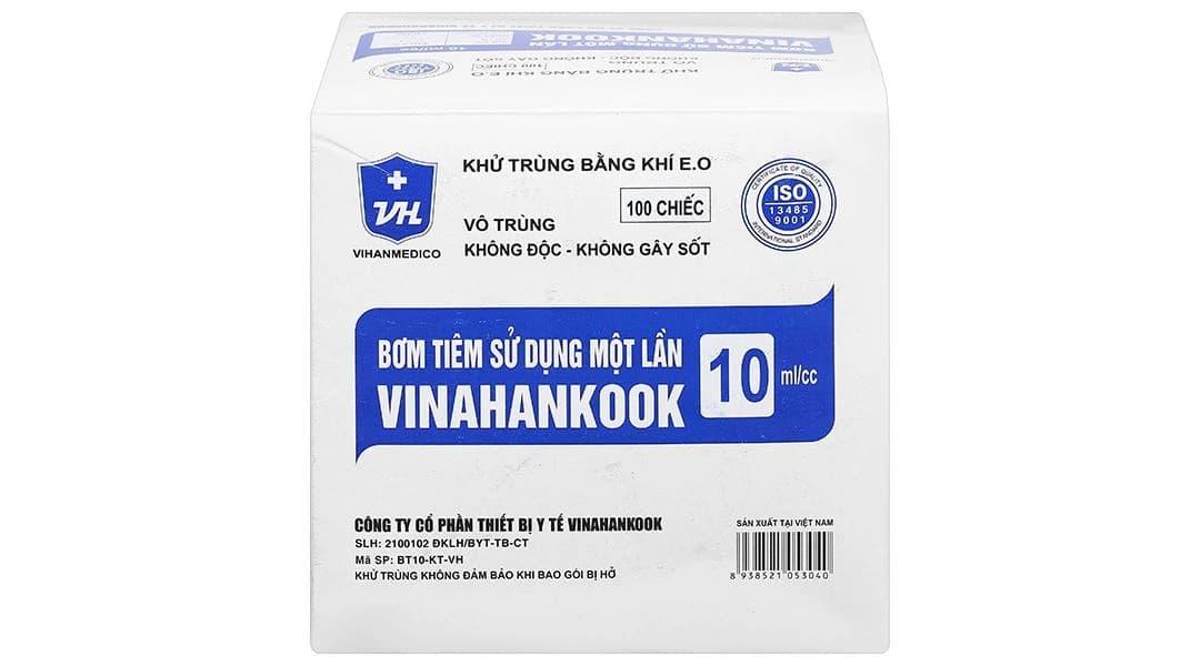 Bơm tiêm sử dụng một lần 10cc | Vinahankook Việt Nam
