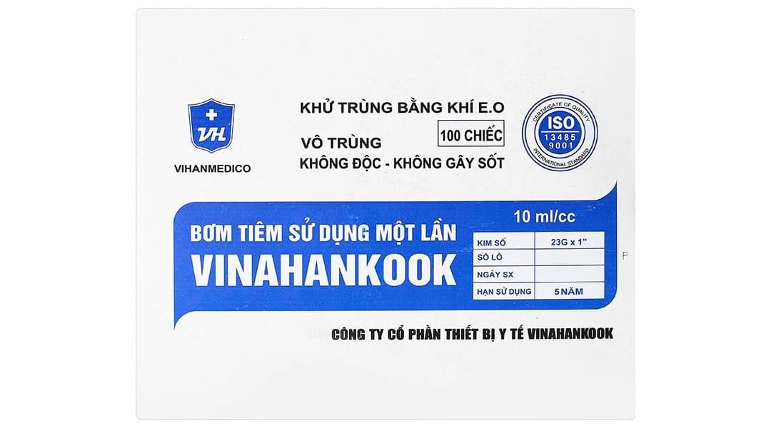 Bơm tiêm sử dụng một lần 10cc | Vinahankook Việt Nam