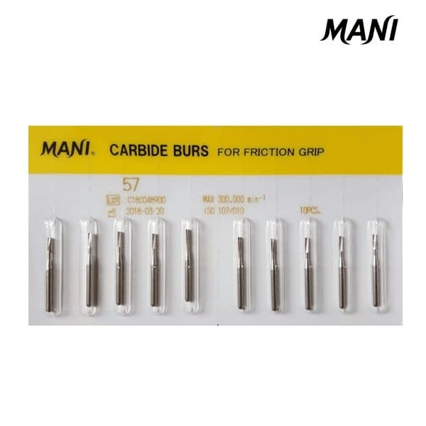 Mũi cắt cầu mão Mani Carbide Burs | Mani Nhật Bản