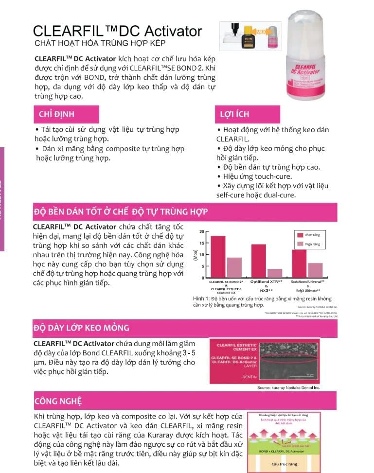 Chất hoạt hóa trùng hợp kép CLEARFIL™ DC ACTIVATOR - Kuraray