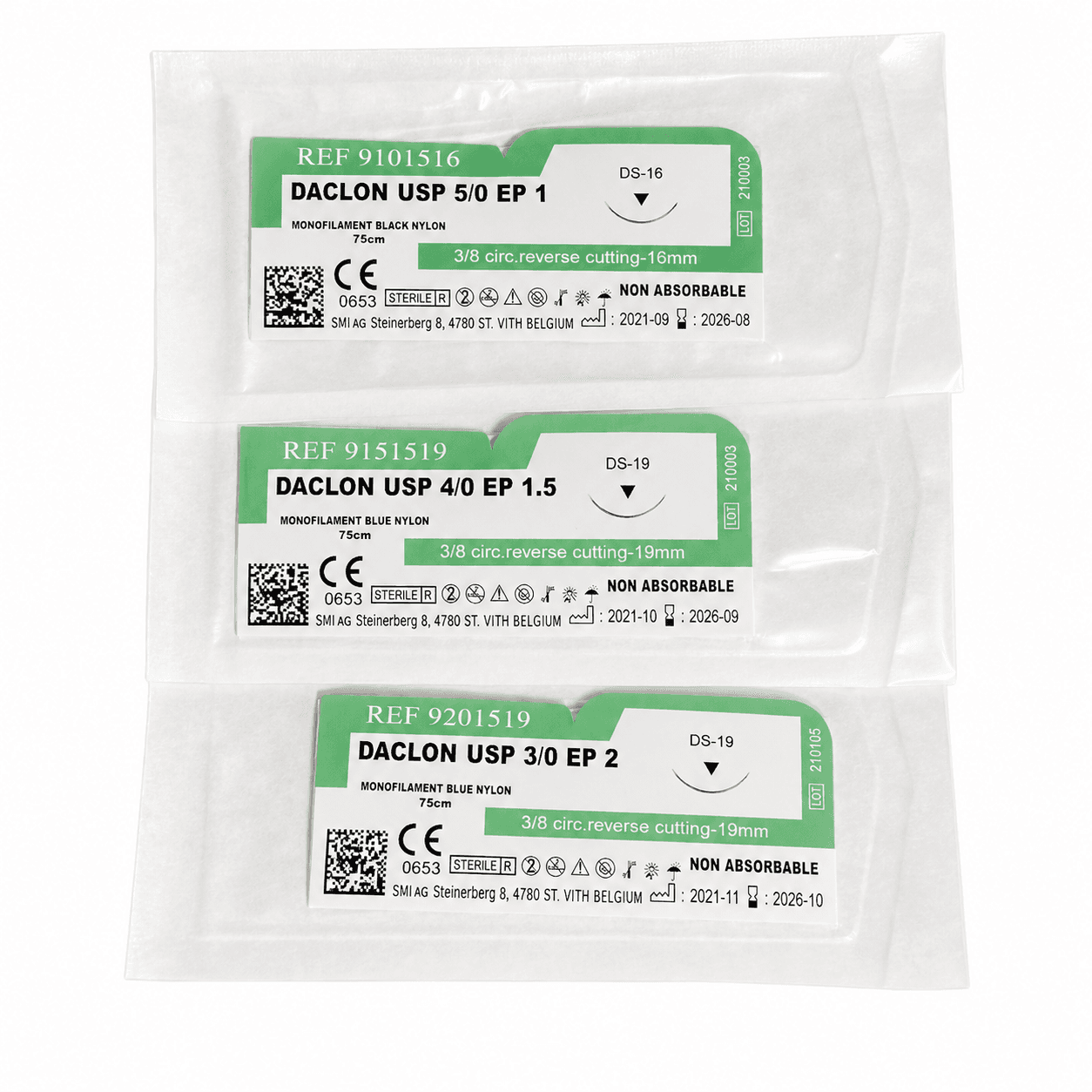 Chỉ khâu nylon không tiêu Polymide - Daclon Nylon - SMI