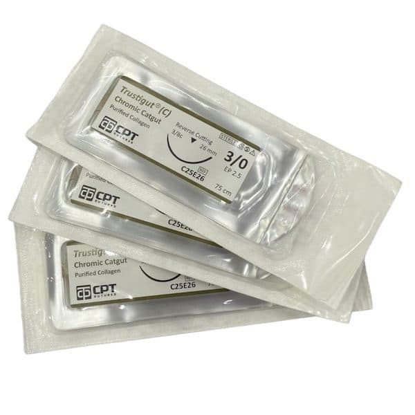 Chỉ khâu phẫu thuật tự tiêu CPT Trustigut Chromic Catgut