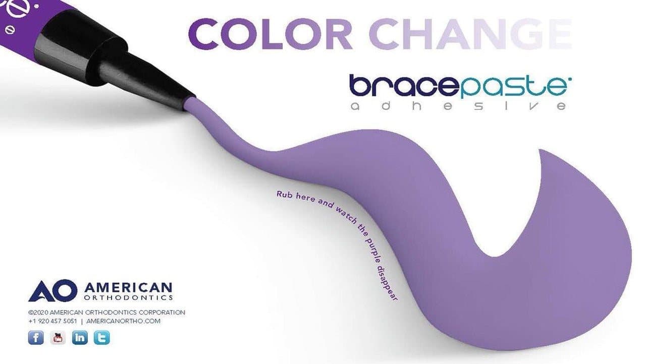 Composite gắn mắc cài BracePaste Color Change - AO