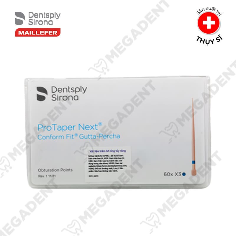 Côn chính nội nha PROTAPER NEXT PERCHA POINTS Maillefer Dentsply Mỹ