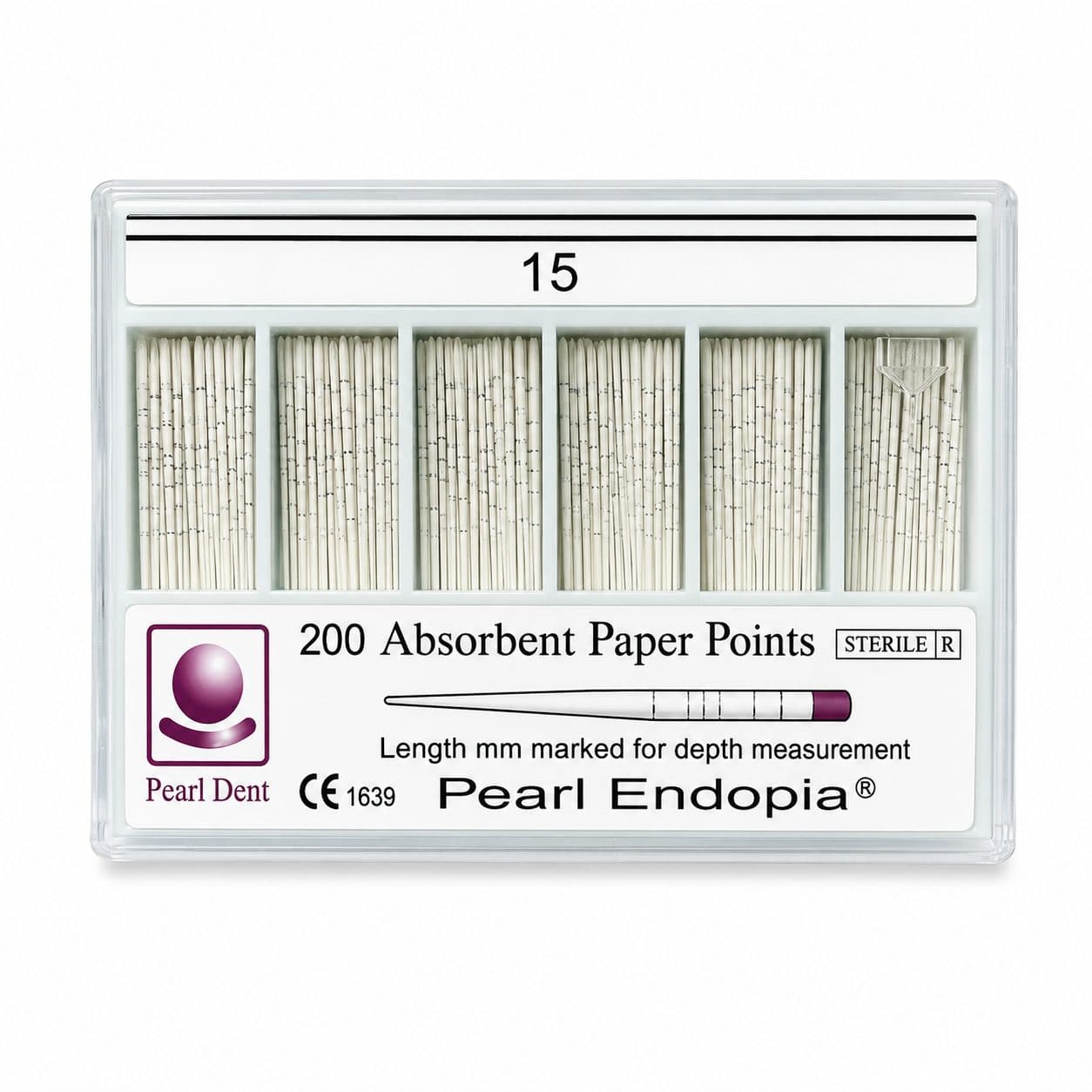 Côn giấy nội nha có vạch chia Paper Points Pearl Dent