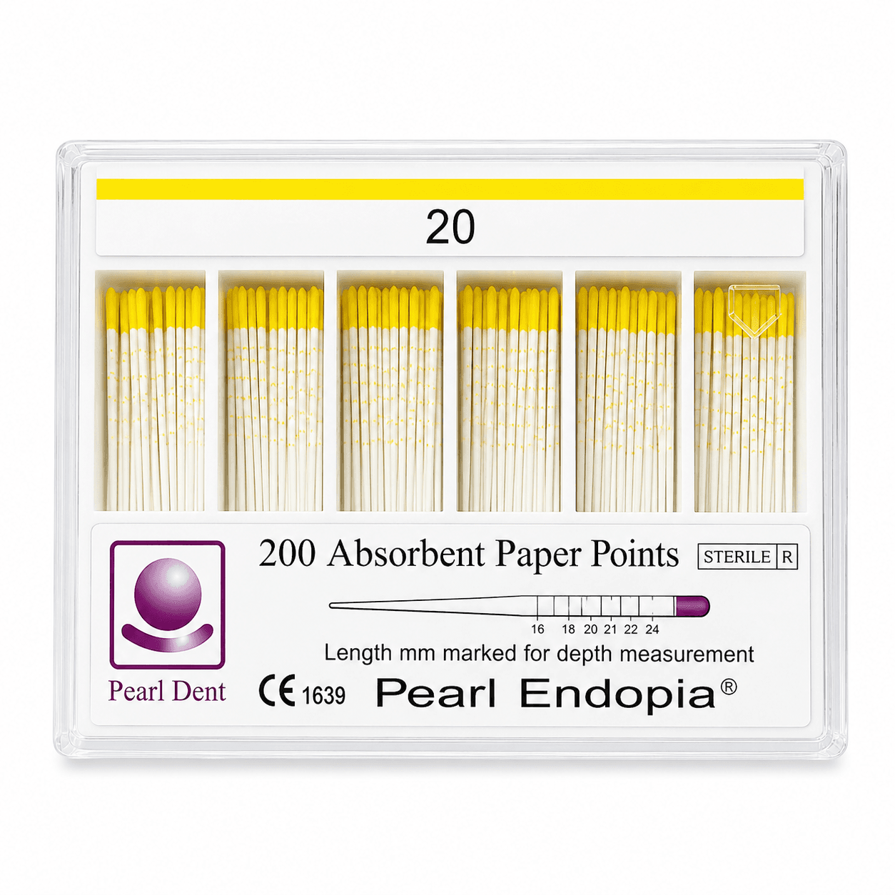 Côn giấy nội nha có vạch chia Paper Points Pearl Dent