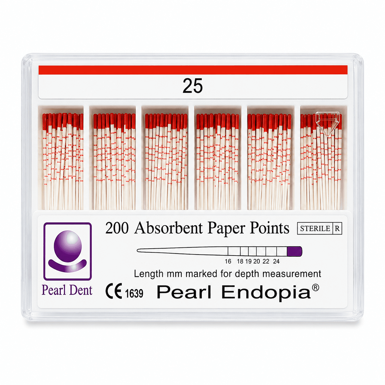 Côn giấy nội nha có vạch chia Paper Points Pearl Dent