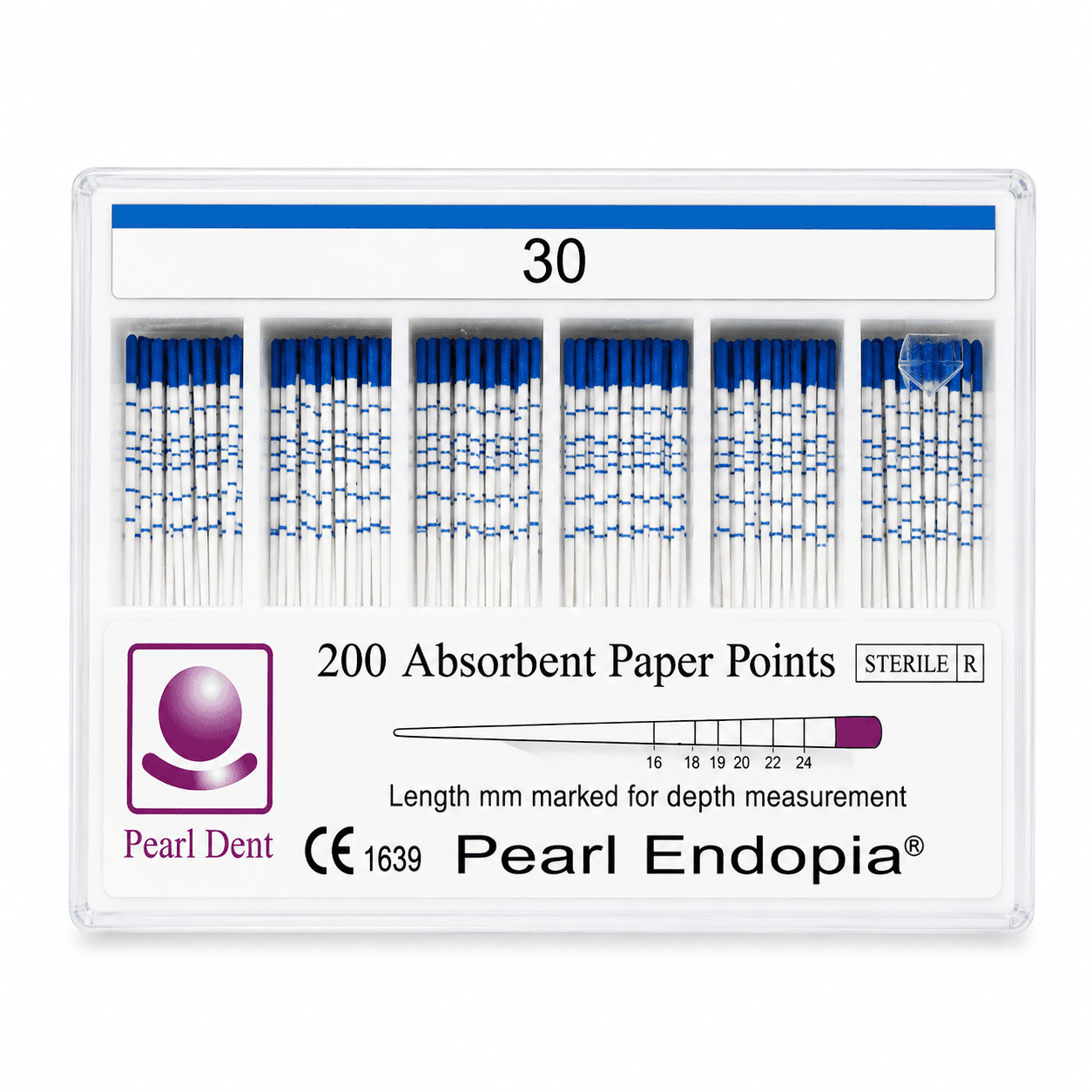 Côn giấy nội nha có vạch chia Paper Points Pearl Dent