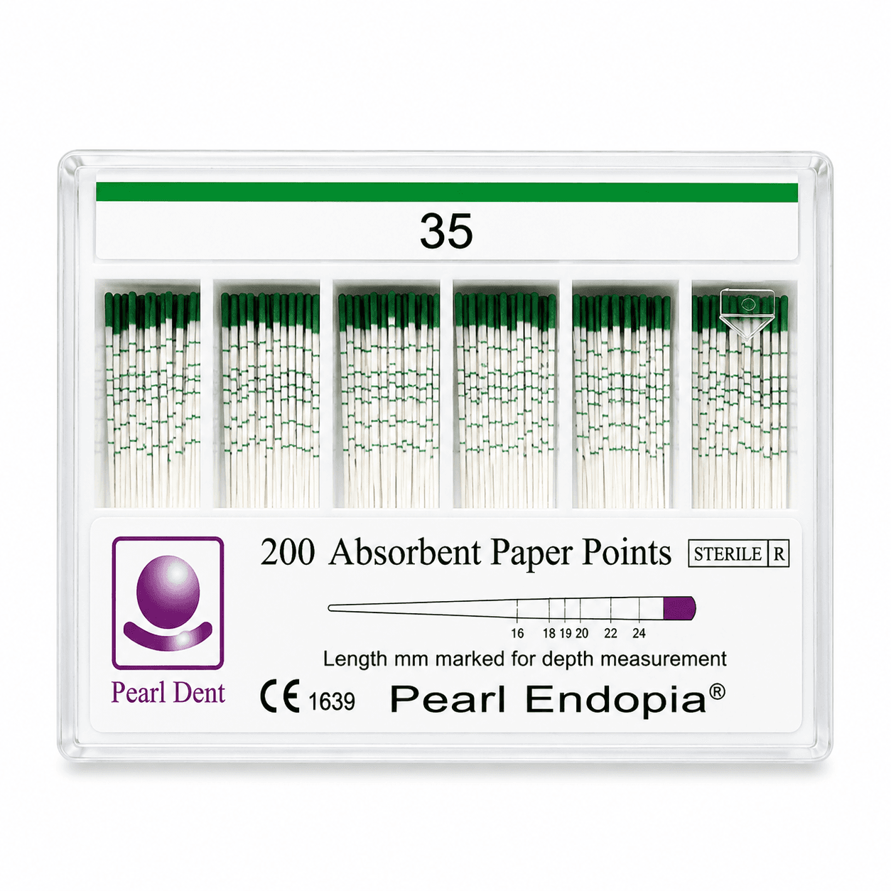 Côn giấy nội nha có vạch chia Paper Points Pearl Dent