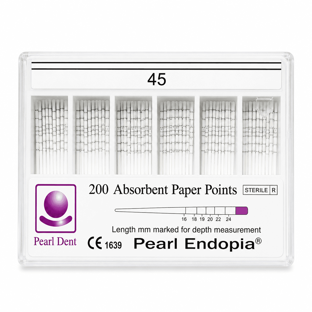 Côn giấy nội nha có vạch chia Paper Points Pearl Dent