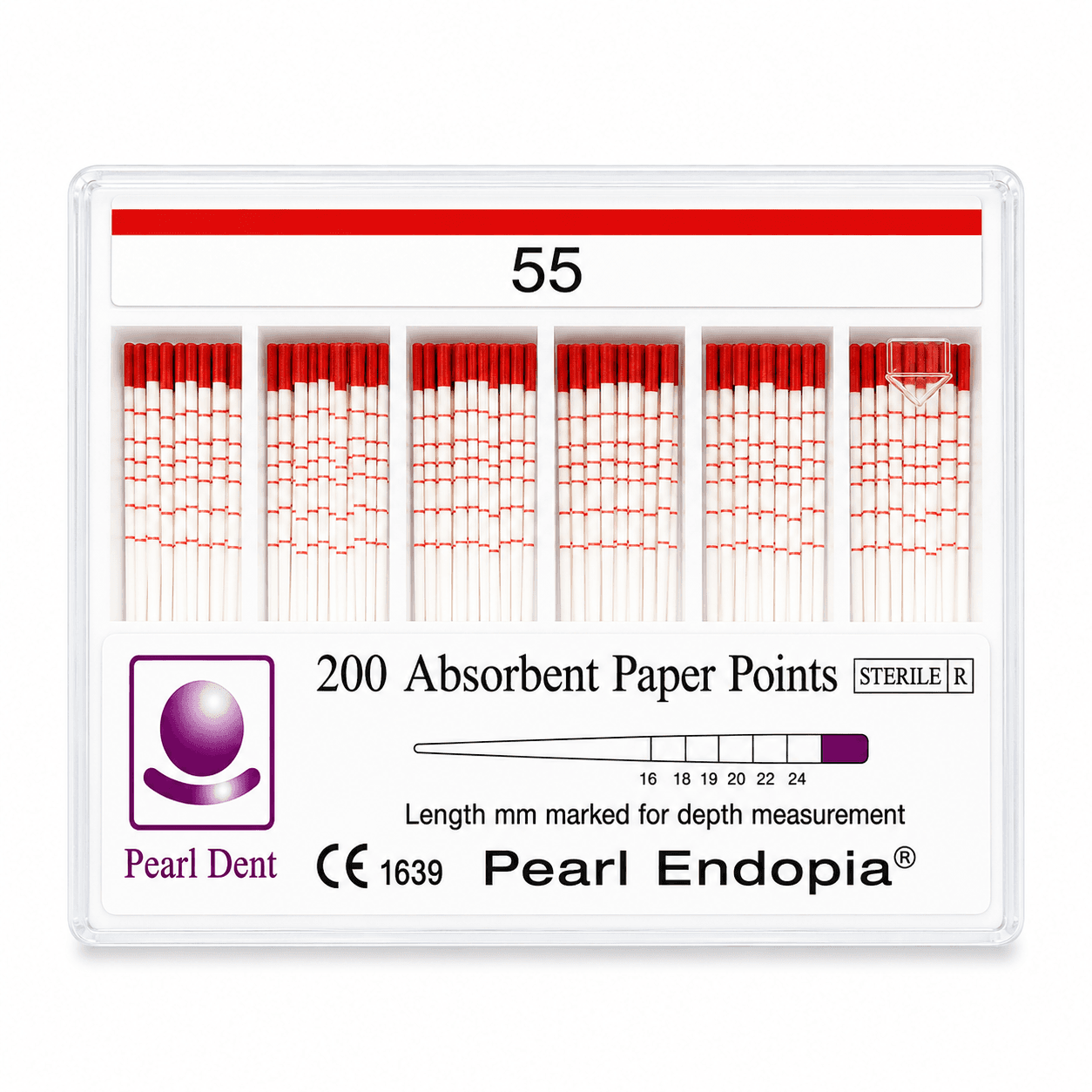 Côn giấy nội nha có vạch chia Paper Points Pearl Dent