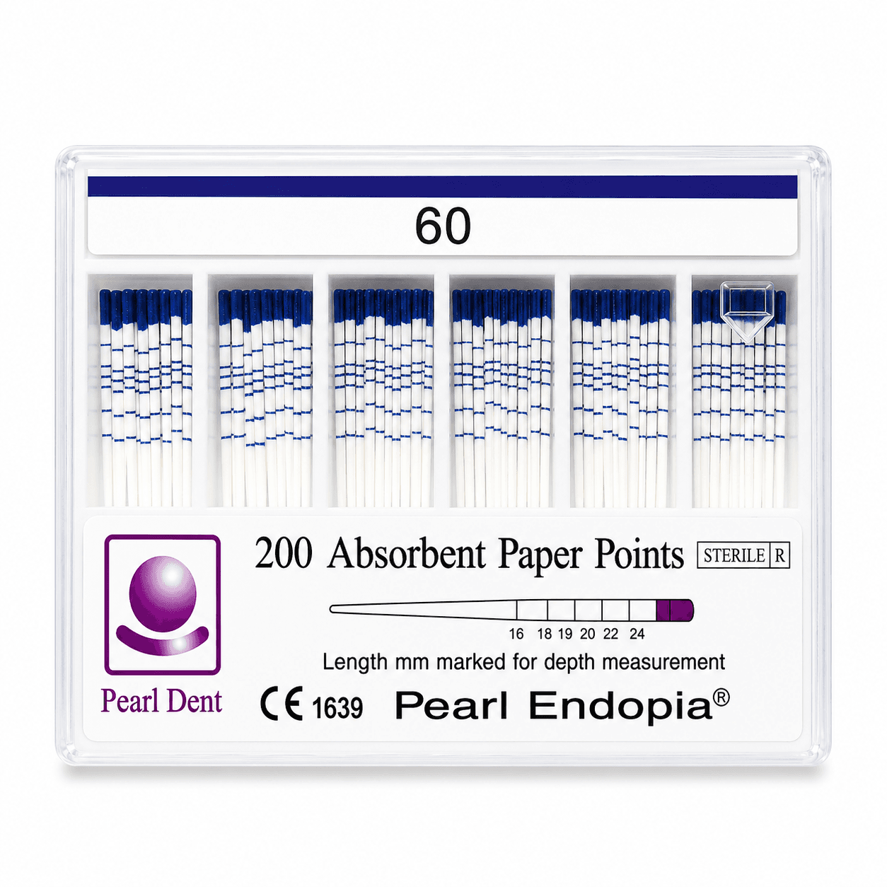 Côn giấy nội nha có vạch chia Paper Points Pearl Dent