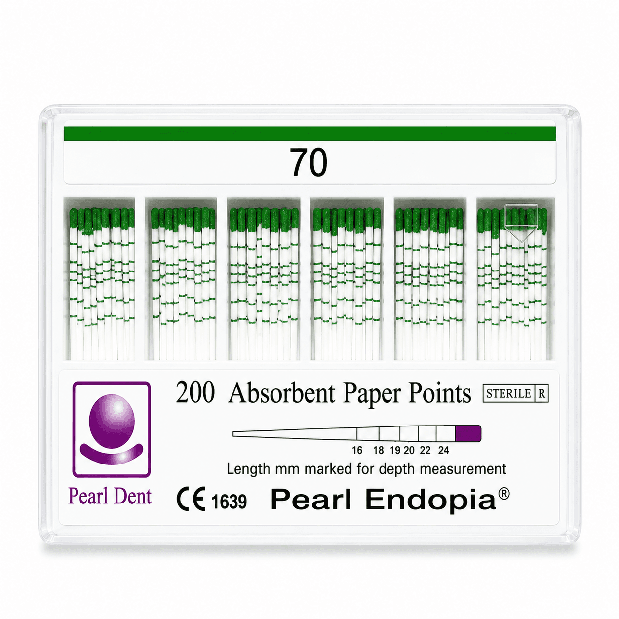 Côn giấy nội nha có vạch chia Paper Points Pearl Dent