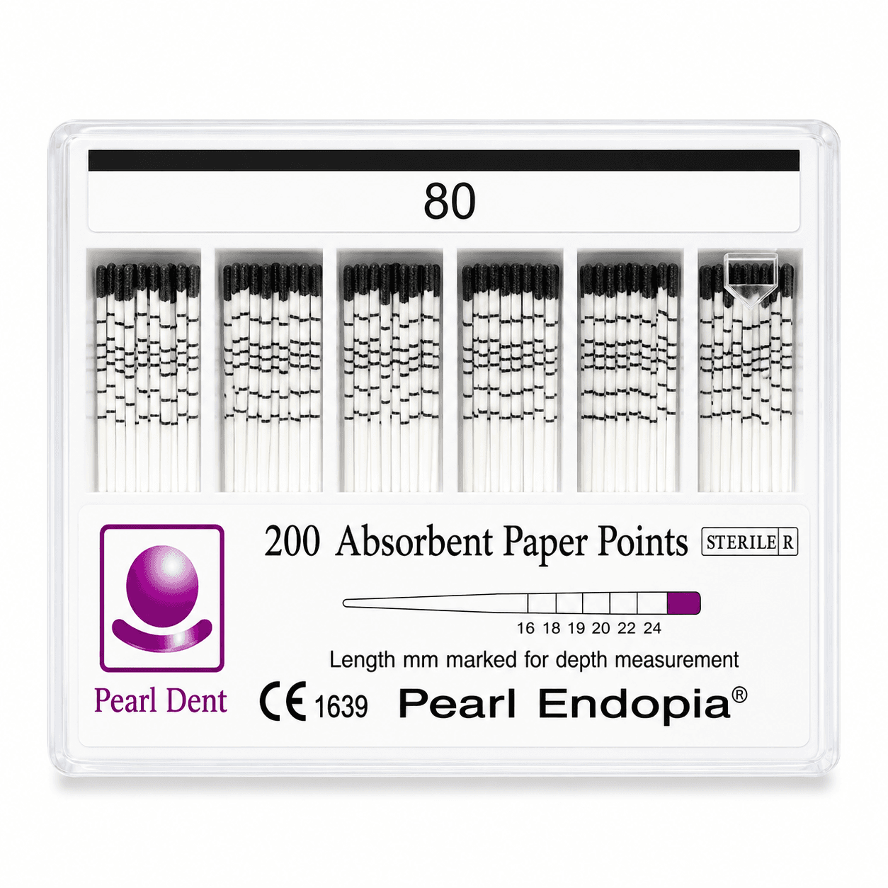 Côn giấy nội nha có vạch chia Paper Points Pearl Dent