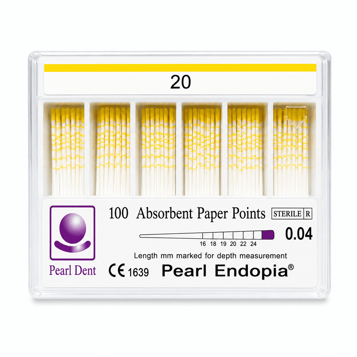 Côn giấy nội nha độ thun 0.4 và 0.6 cho trâm máy Pearl Dent