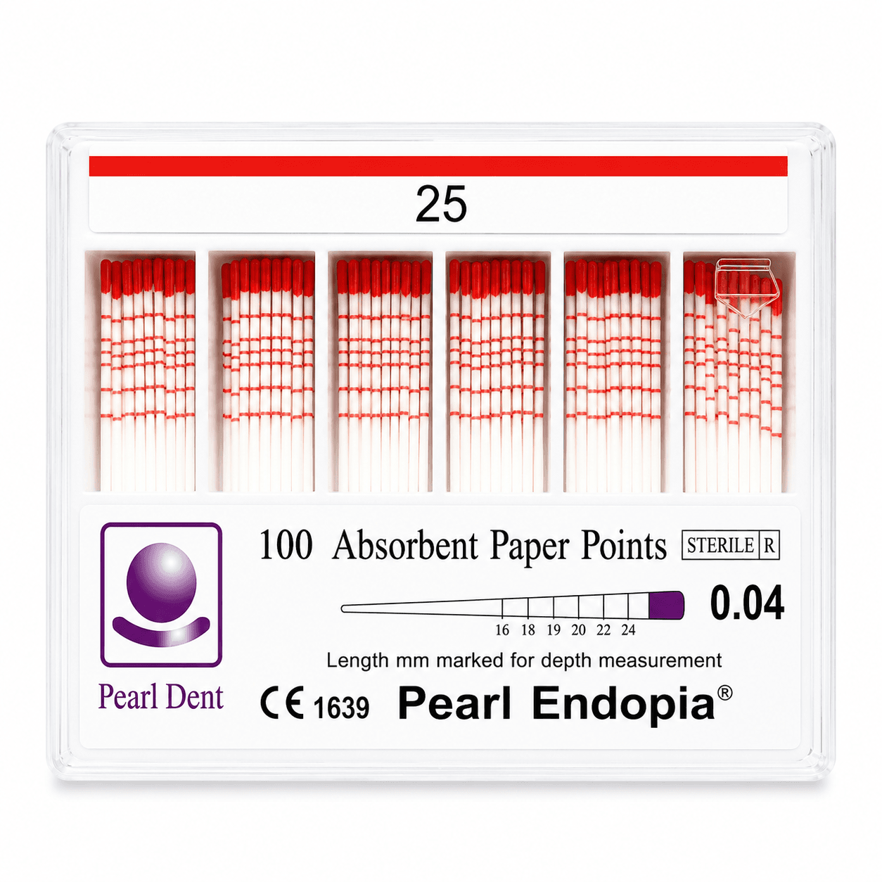 Côn giấy nội nha độ thun 0.4 và 0.6 cho trâm máy Pearl Dent
