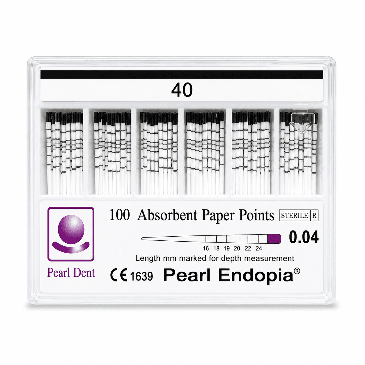 Côn giấy nội nha độ thun 0.4 và 0.6 cho trâm máy Pearl Dent