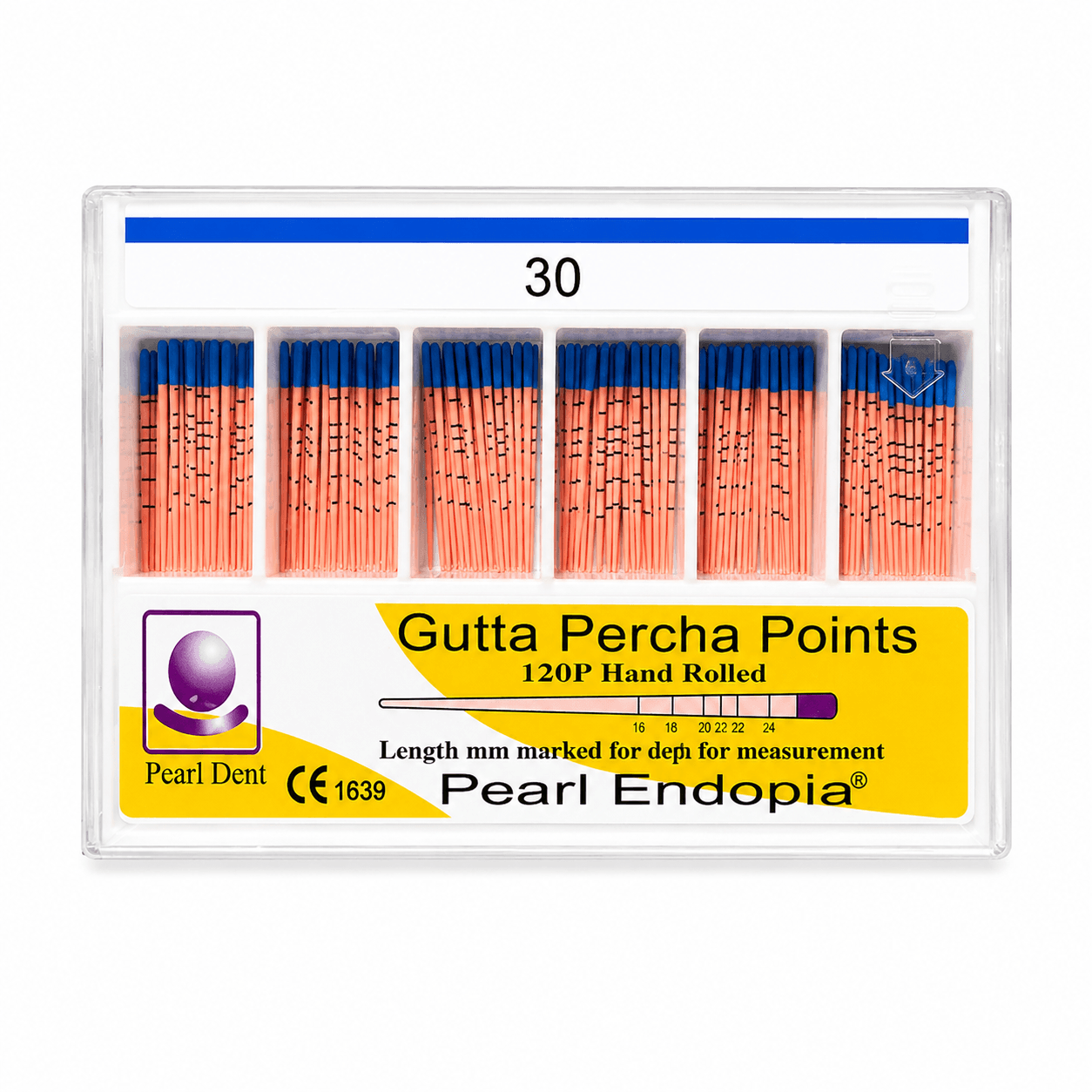 Côn gutta nội nha Percha Points có vạch chia Pearl Dent