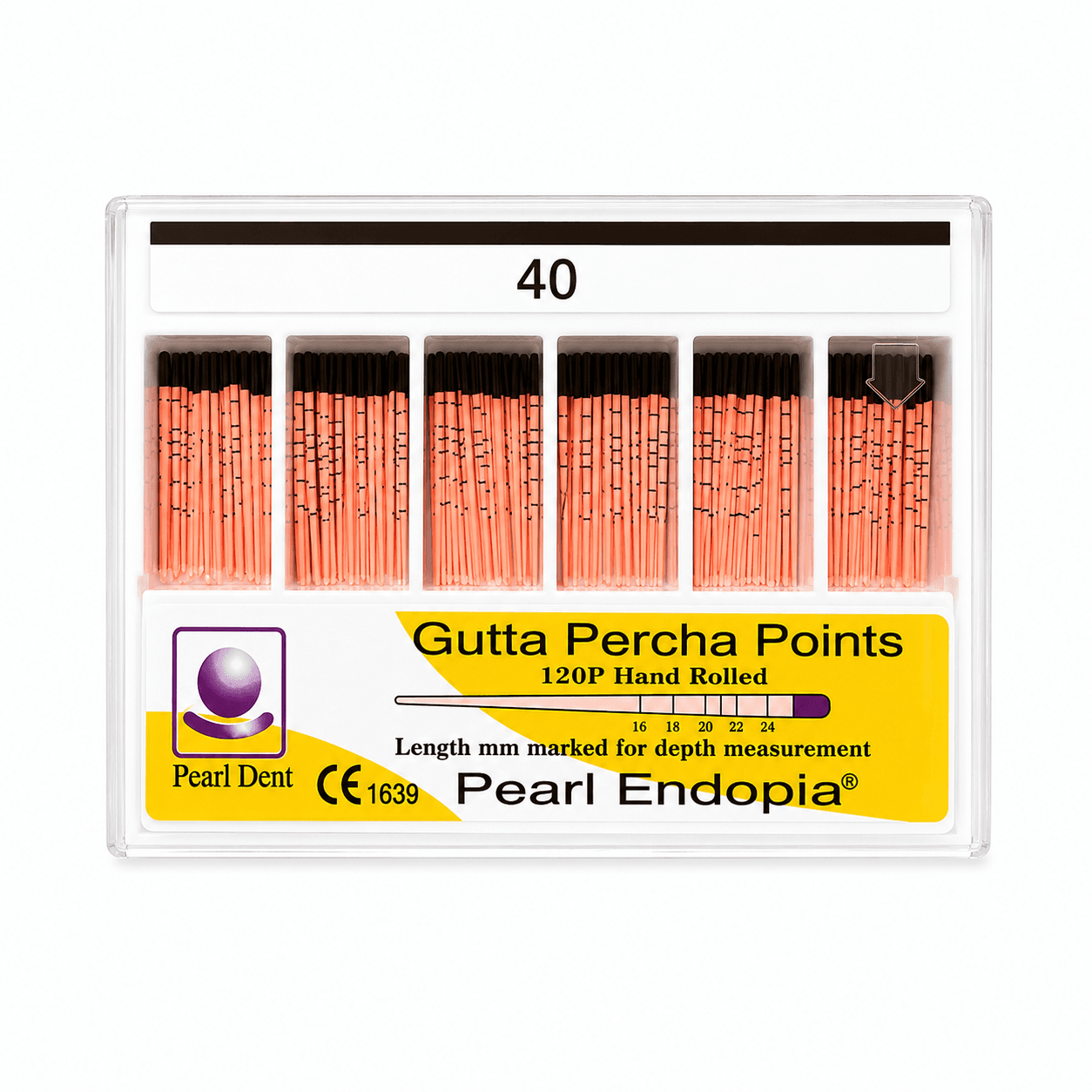 Côn gutta nội nha Percha Points có vạch chia Pearl Dent