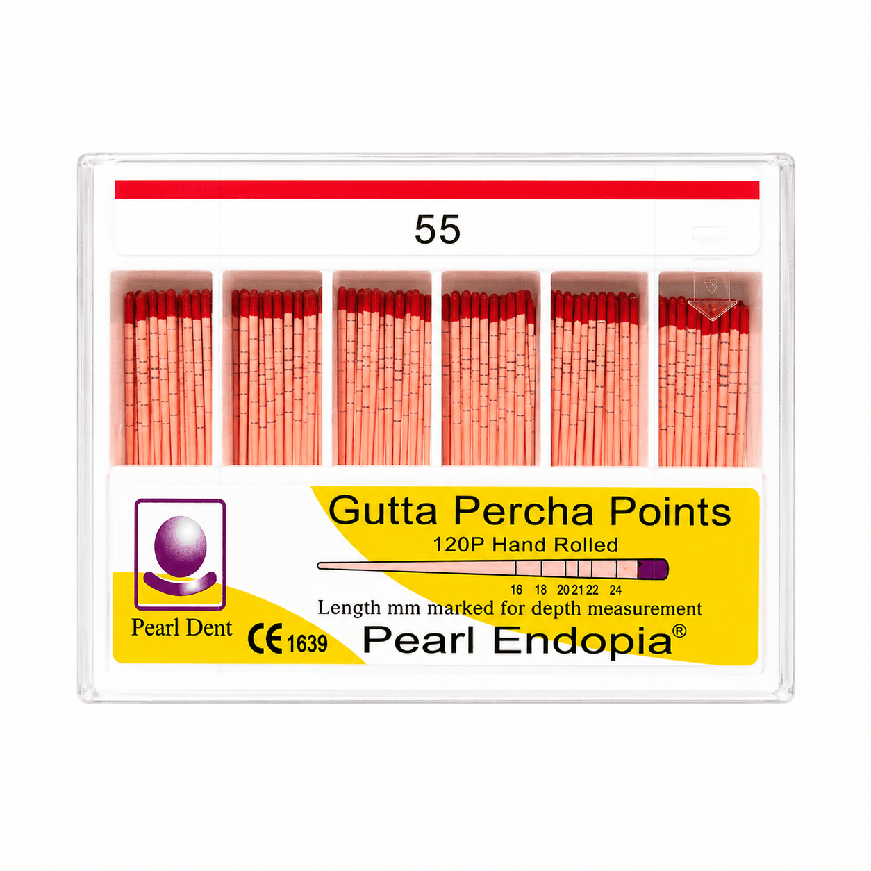 Côn gutta nội nha Percha Points có vạch chia Pearl Dent