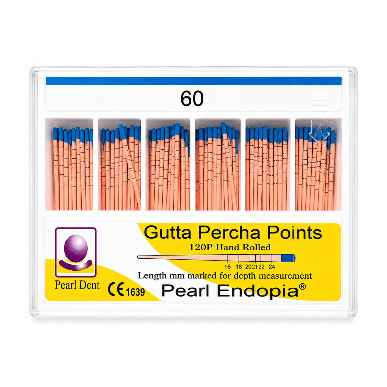 Côn gutta nội nha Percha Points có vạch chia Pearl Dent