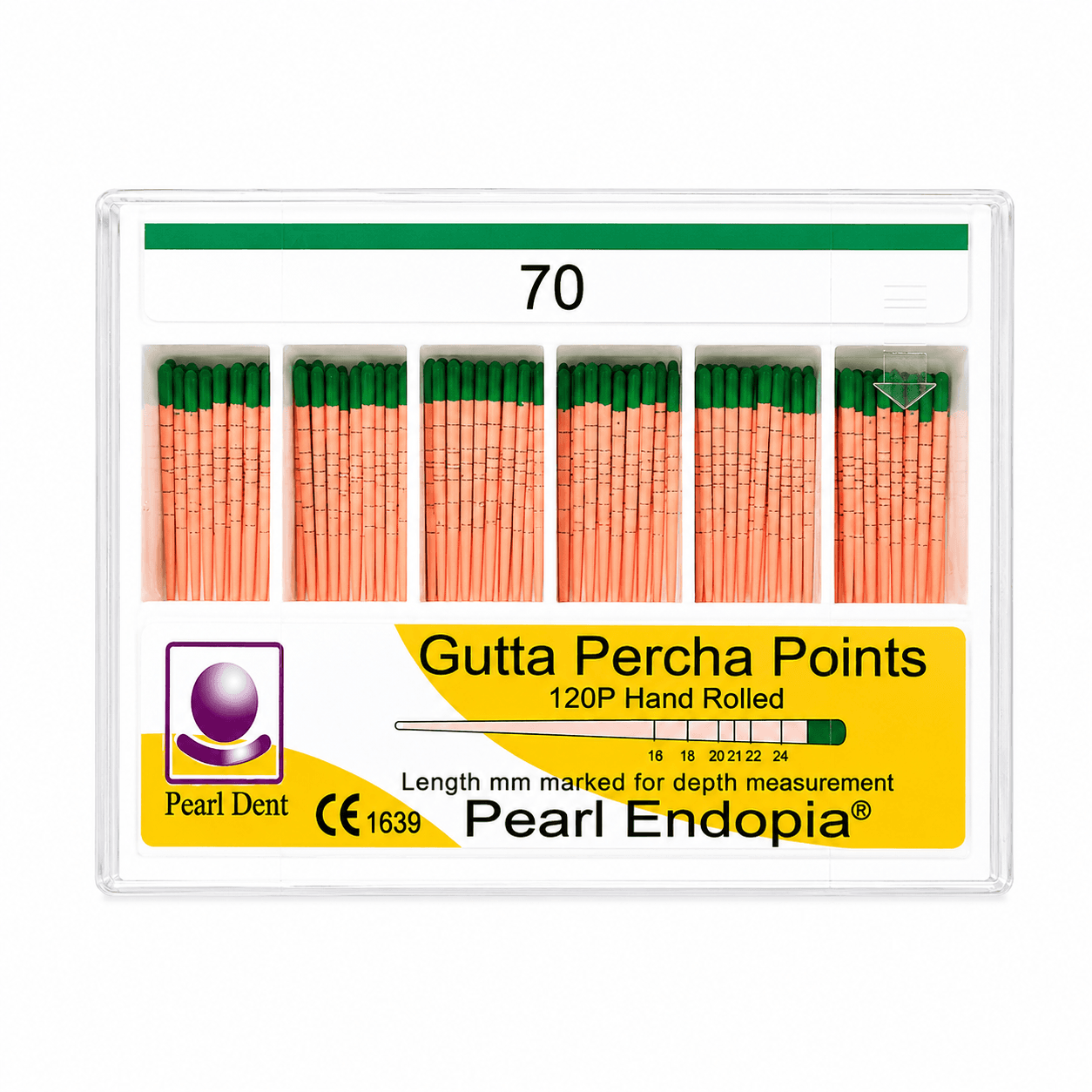 Côn gutta nội nha Percha Points có vạch chia Pearl Dent