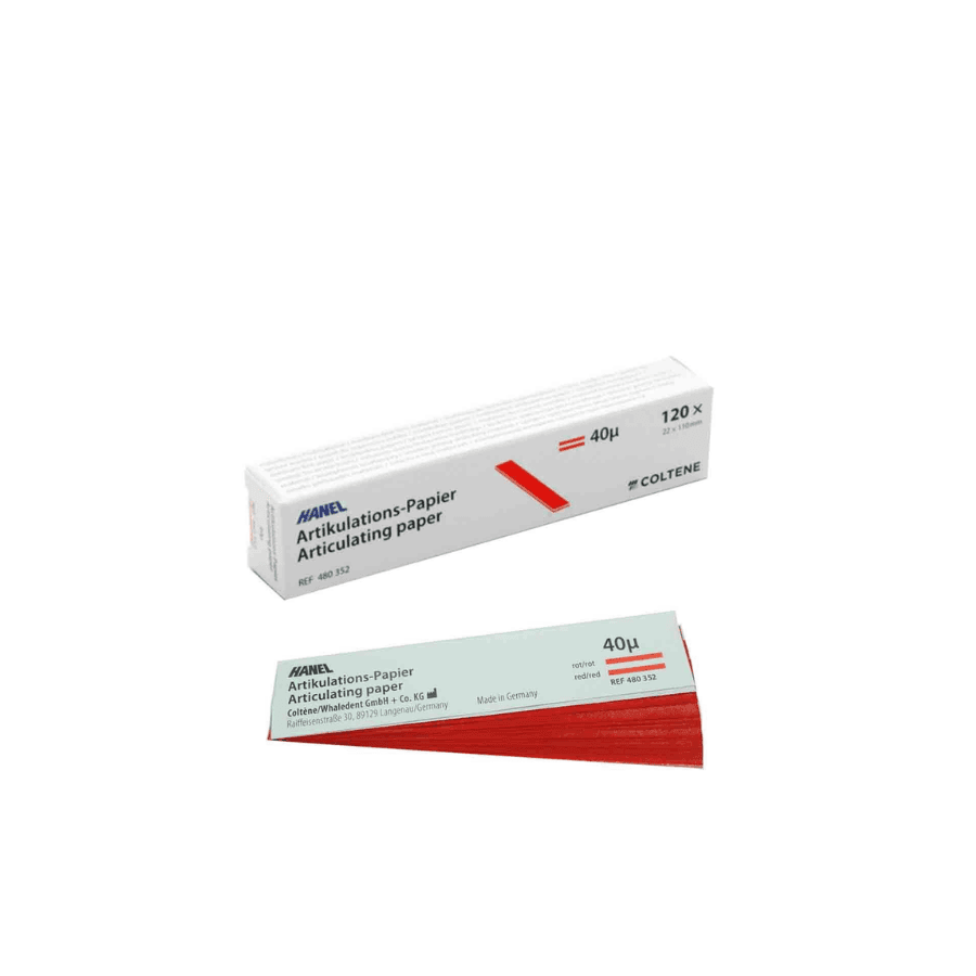 Giấy cắn 1 mặt dày 40μ - Articulating Hanel Coltene