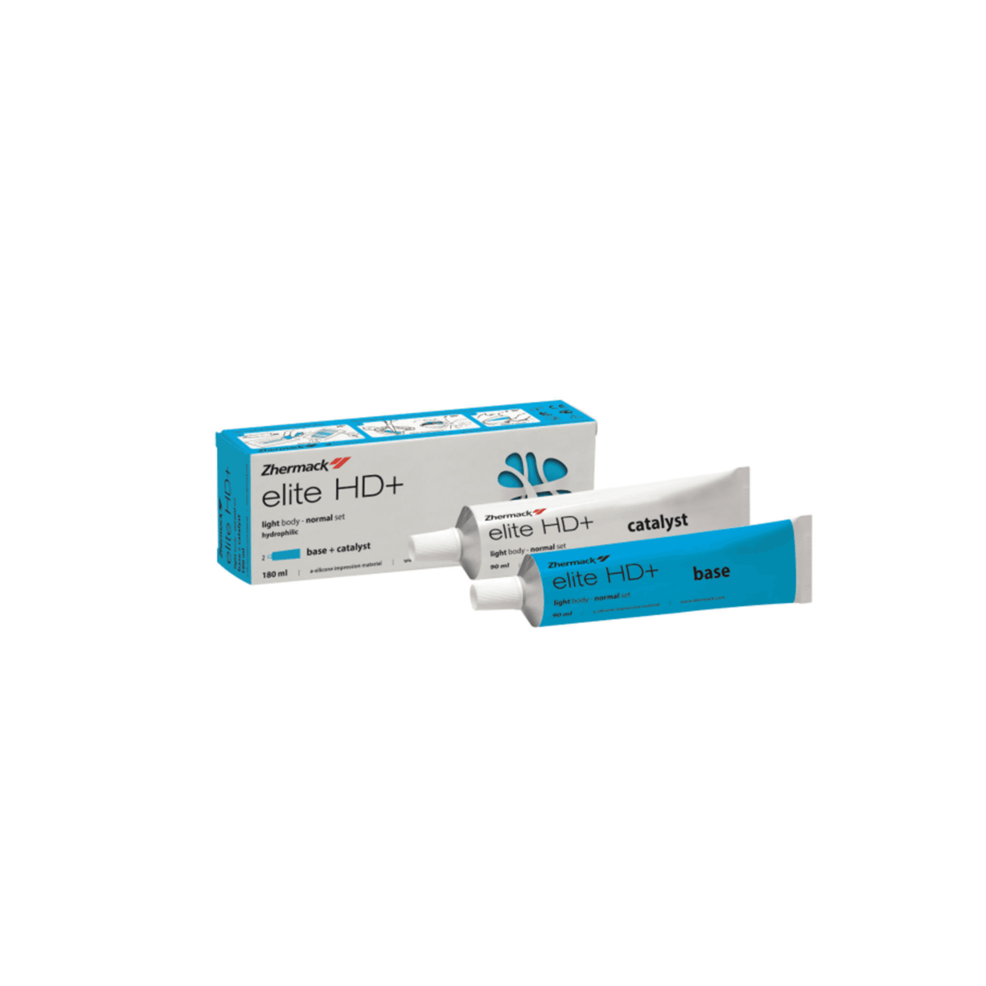 Cao su lỏng Elite HD + Light body Normal Set | Zhermack Ý - Trộn Tay