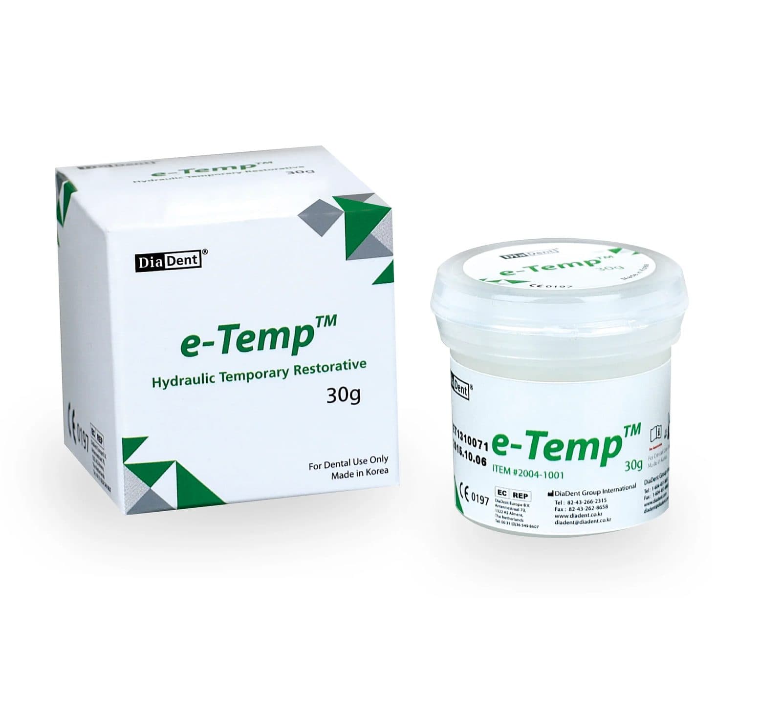 Vật liệu trám tạm E-tempt | DiaDent Hàn Quốc