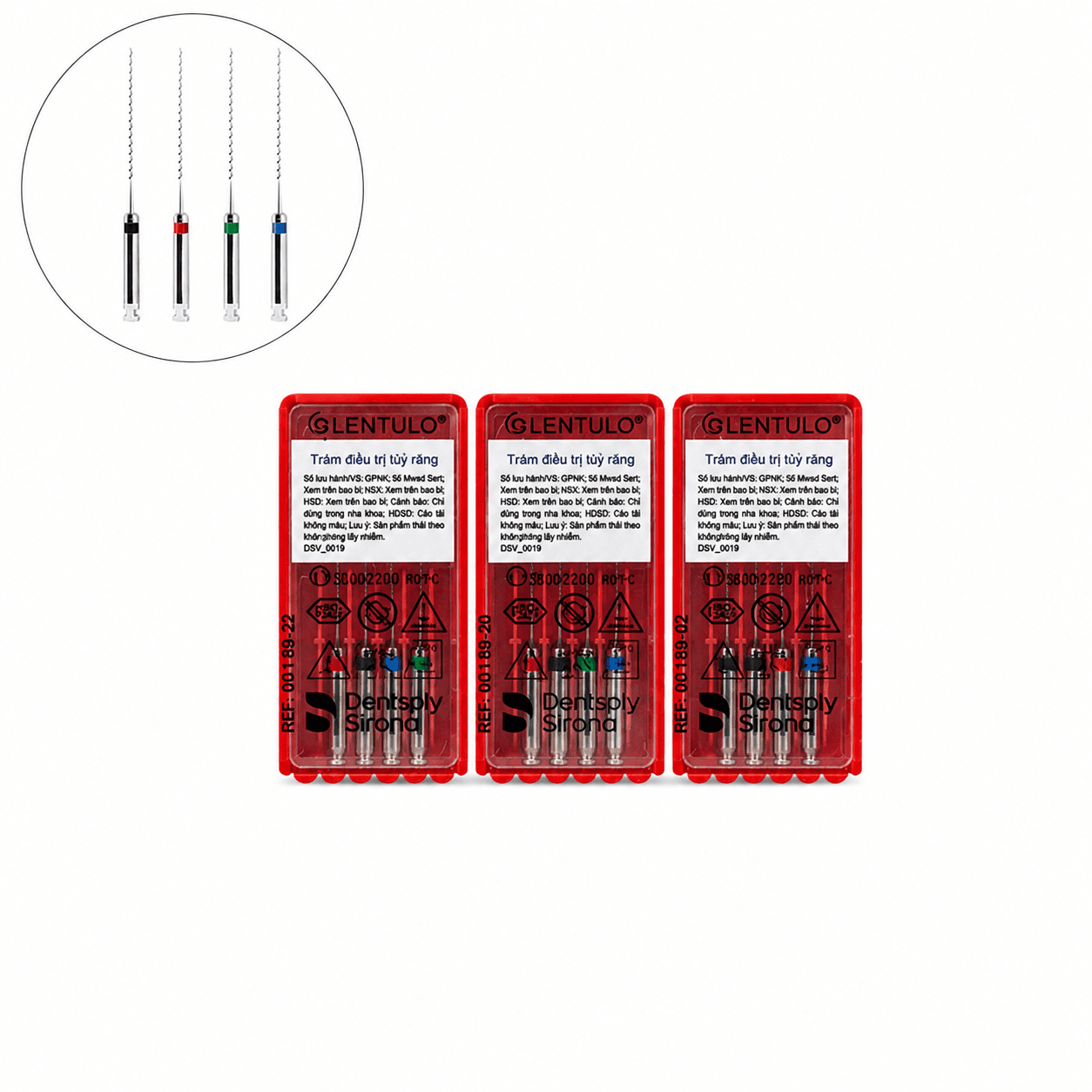 Mũi quay vật liệu nội nha LENTULO Maillefer Dentsply Mỹ