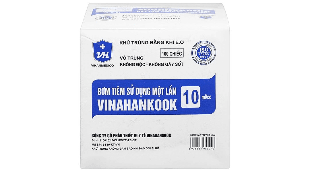 Bơm tiêm sử dụng một lần 10cc | Vinahankook Việt Nam