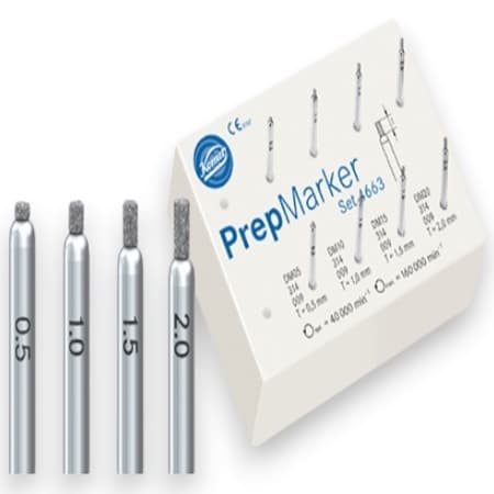 Bộ Mũi Mài Đánh Dấu Độ Sâu PrepMarker 4663 | Komet Đức